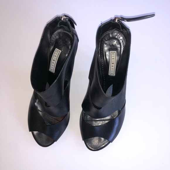 Vic Matié Cutout Sandal Heels - Picture 3 of 8